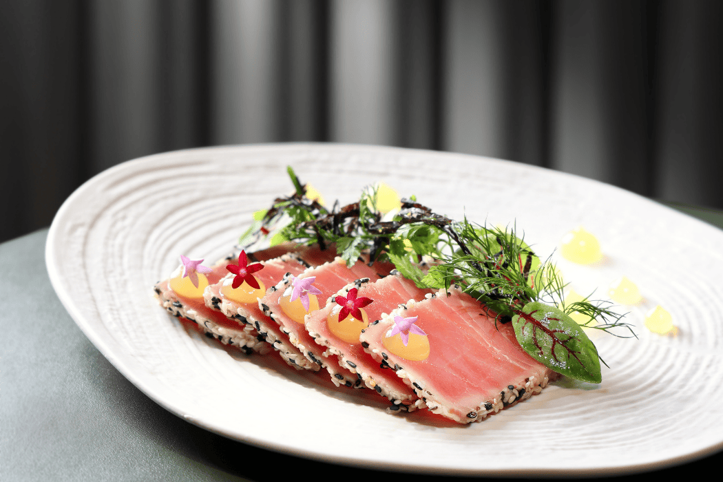 Sesame Tuna Loin Tataki Skye Roofbar & Dining at the Park Lane Hong Kong